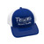 Tisas USA Mesh style trucker cap with adjustable snap back. One size fits most.