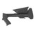 Shotgun stock assembly with pistol grip and buffer tube