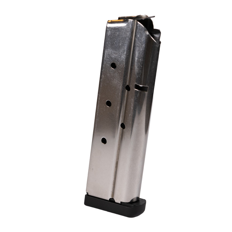 Top-down view of 8-round 1911 extended base magazine
