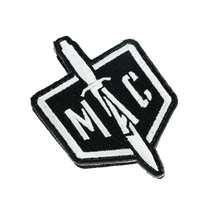 MAC Velcro Morale Patch with military logo and Velcro backing detail