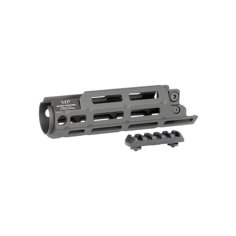 Midwest Industries M-LOK Handguard for MAC 5K/SP89A – Lightweight aluminum rail with QD sling sockets, one-piece design, and M-LOK accessory slot.