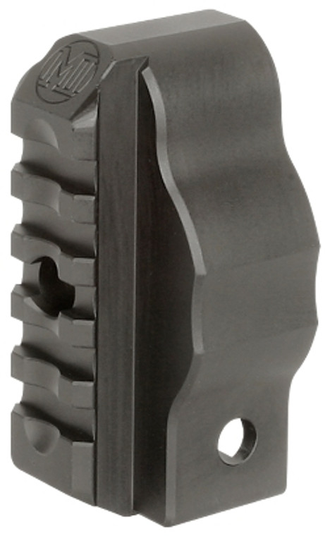 Close-up Midwest Industries adaptor shown installed 
