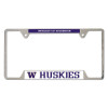 University Of Washington Huskies Chrome License Plate Frame - Metal