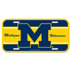 University of Michigan Wolverines "M" Plastic License Plate