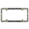United States Army Camouflage Full Color Plastic License Plate Frame - Military