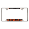 Cincinnati Bengals Chrome Metal License Plate Frame