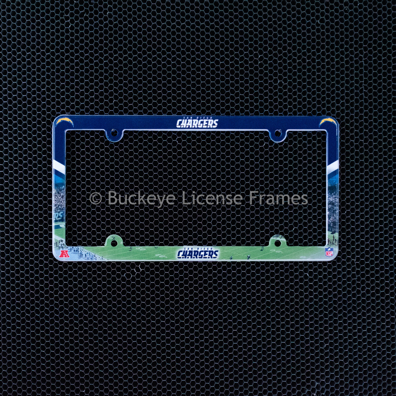 San Diego Chargers Full Color Plastic License Plate Frame