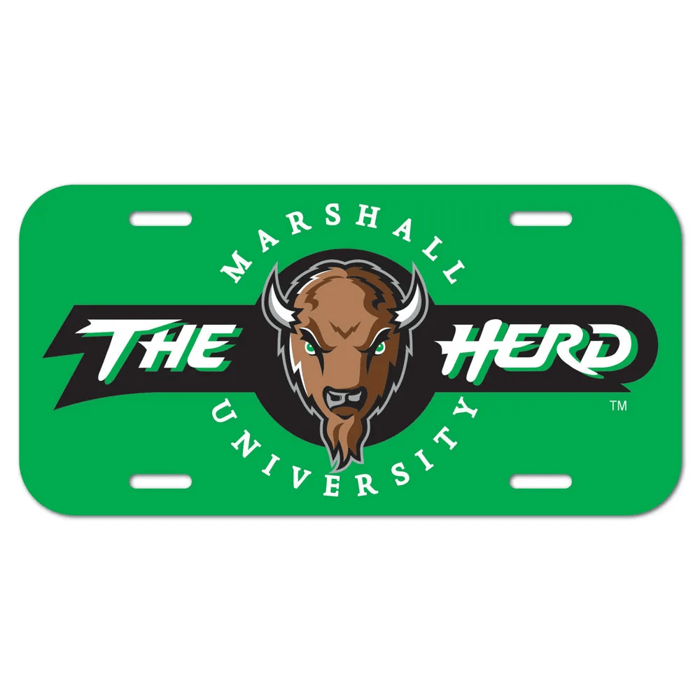 Marshall University "The Herd" Plastic License Plate