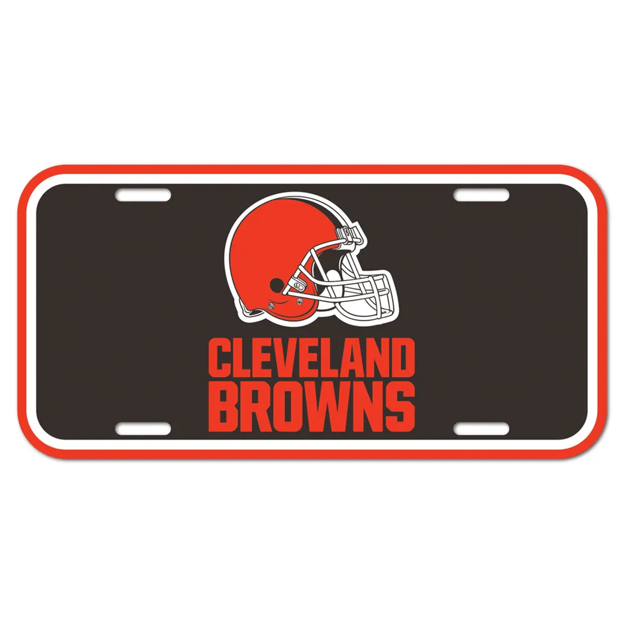 Cleveland Browns Logo Helmet Plastic License Plate