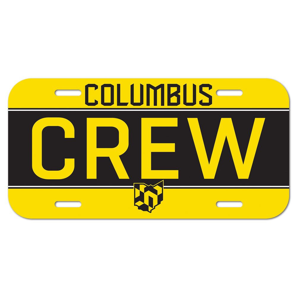 Columbus Crew "CREW" Plastic License Plate