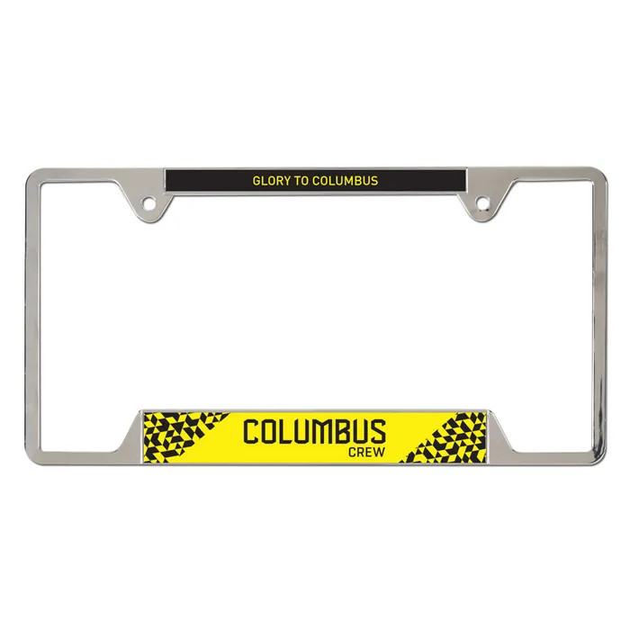 Columbus Crew Chrome License Plate Frame - Metal