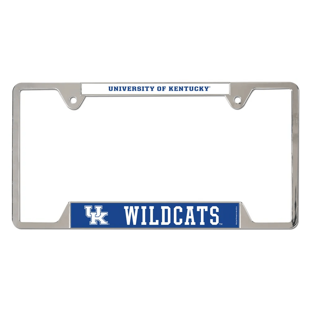University of Kentucky Wildcats Chrome License Plate Frame - Metal