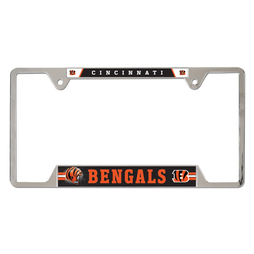 Cincinnati Bengals Chrome Metal License Plate Frame