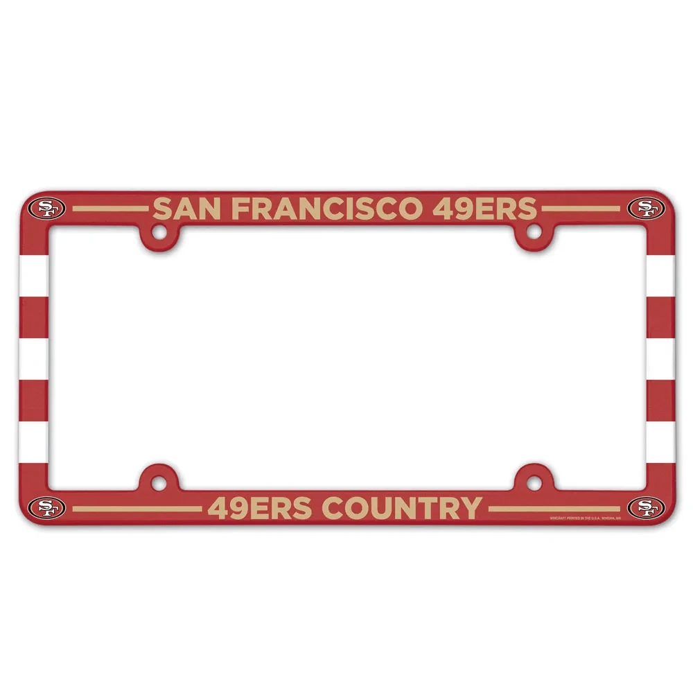 San Francisco 49ers "49ers Country" Full Color Plastic License Plate Frame