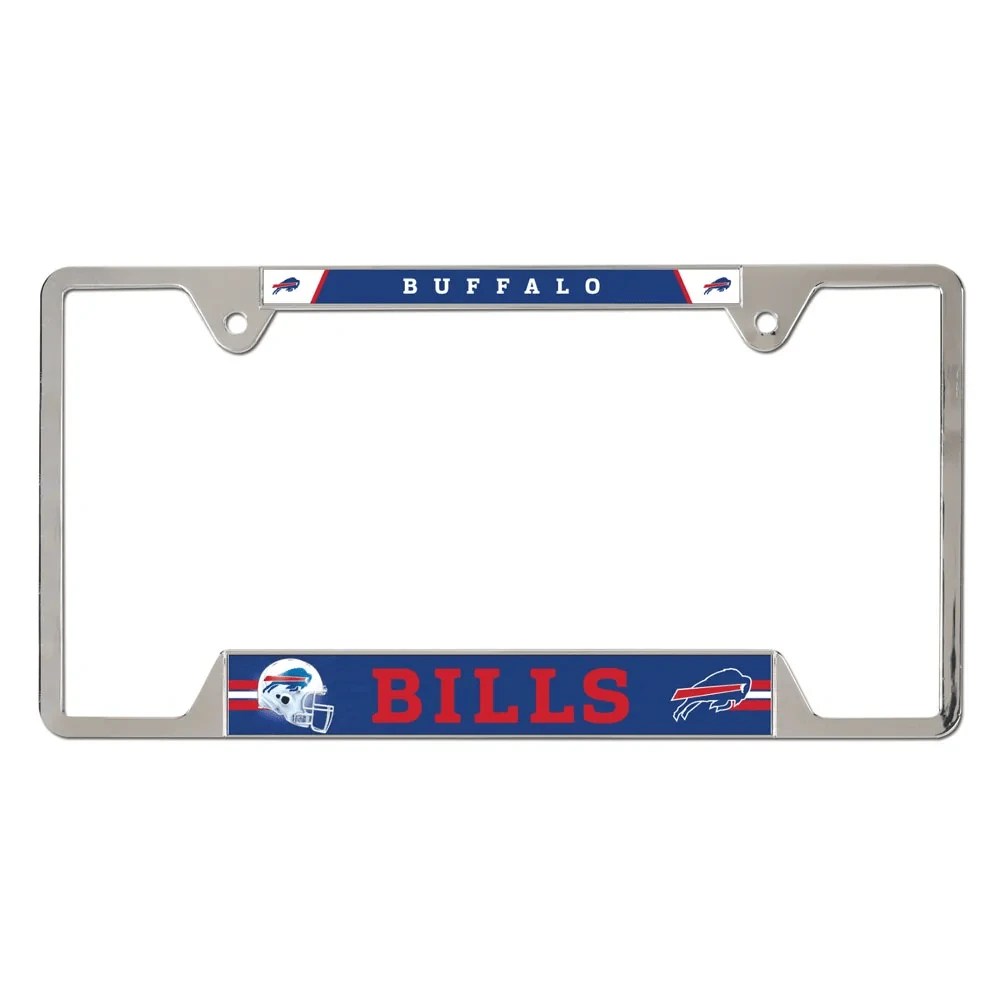 Buffal Bills Chrome Metal License Plate Frame