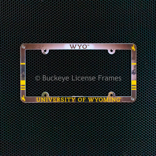 University Of Wyoming Full Color Plastic License Plate Frame