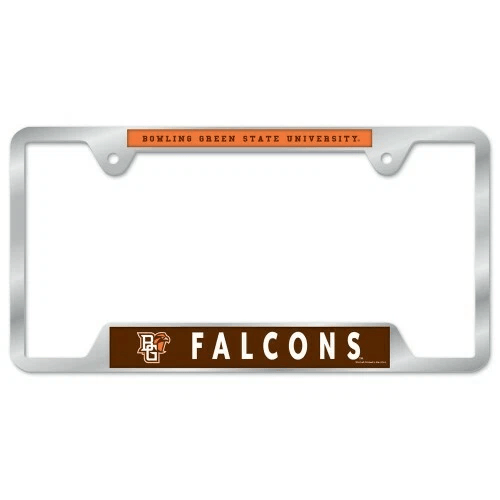 Bowling Green State University Chrome License Plate Frame - Metal