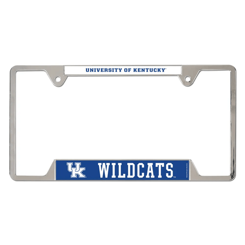 University of Kentucky Wildcats Chrome License Plate Frame - Metal