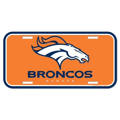 Denver Broncos Logo Platic License Plate