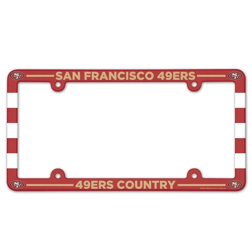 San Francisco 49ers "49ers Country" Full Color Plastic License Plate Frame