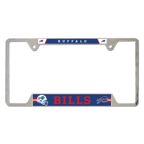Buffal Bills Chrome Metal License Plate Frame