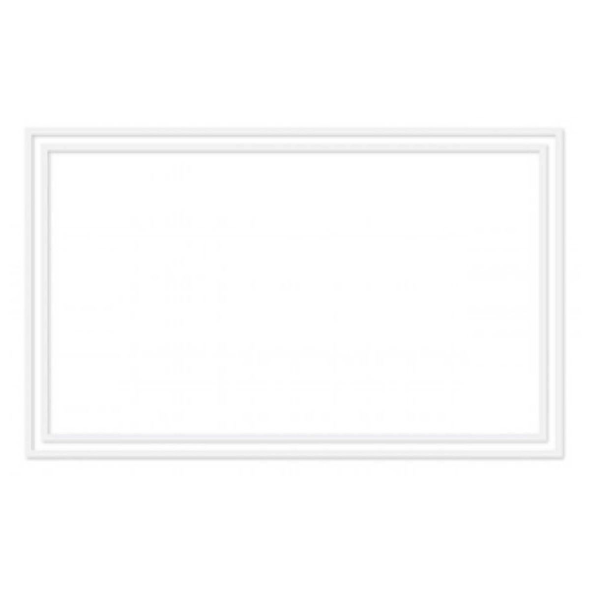 White w/Embossed Border - 3.5 x 2.25 in.