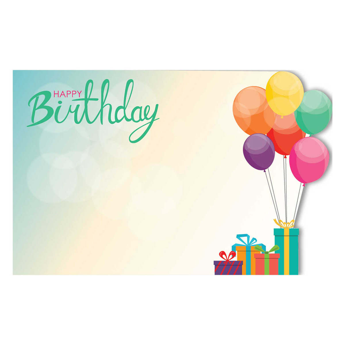 Birthday Balloons - 3.5 x 2.25 in.