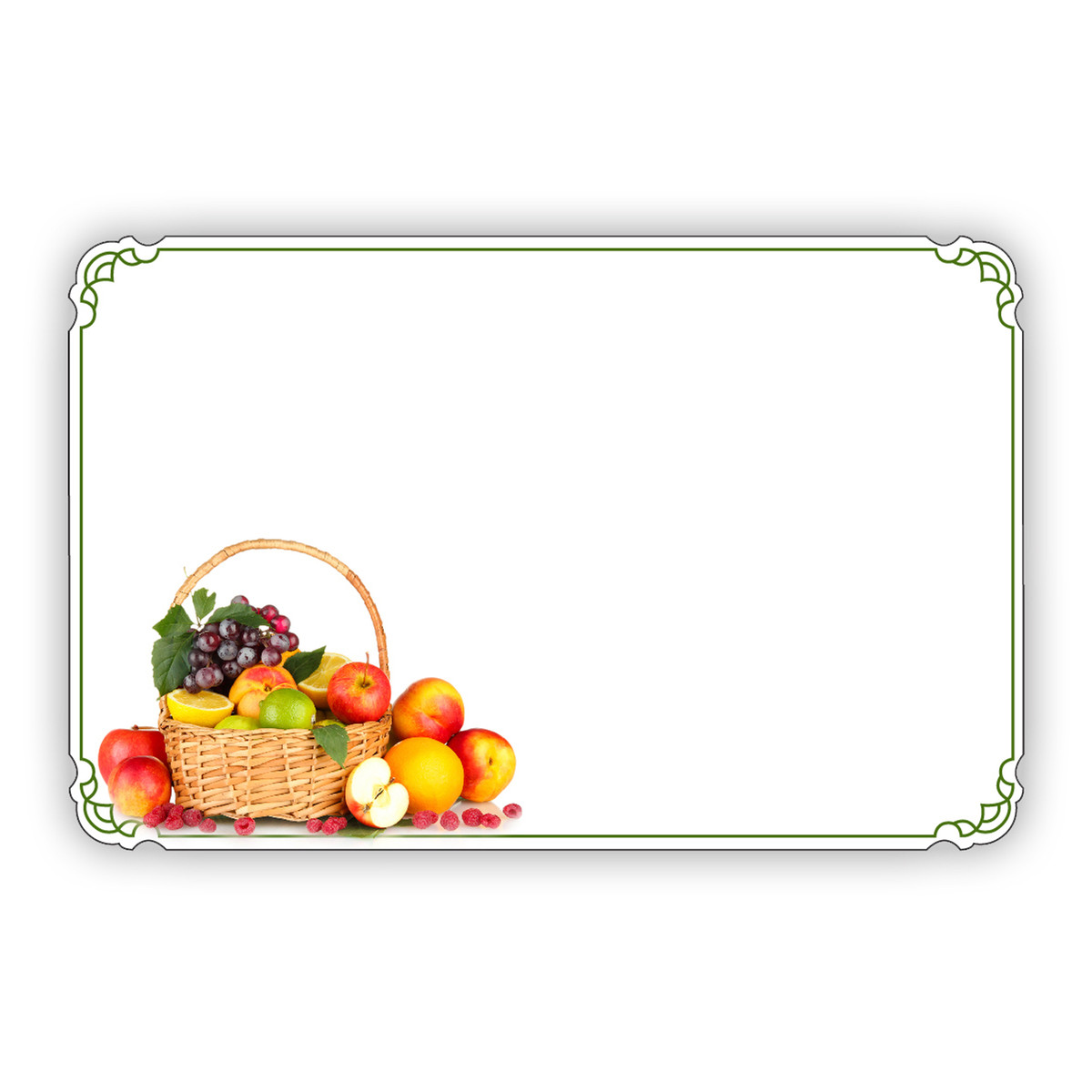 Fruit Basket - 3.5 x 2.25 in.