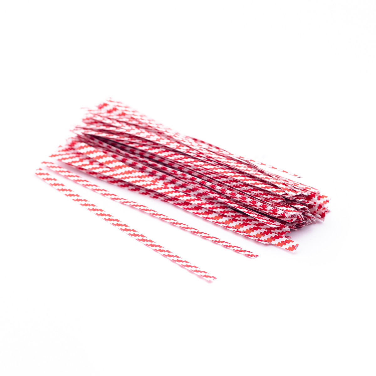 White/Red Stripe - 4in.