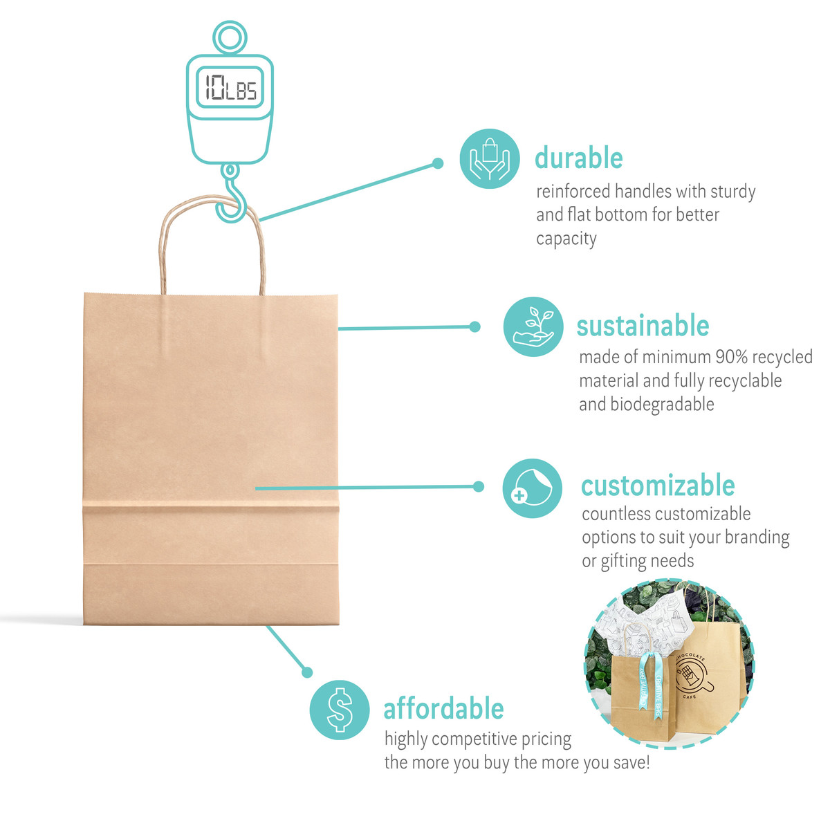 10 x 5 x 13in - Substitute Stock - 110gsm