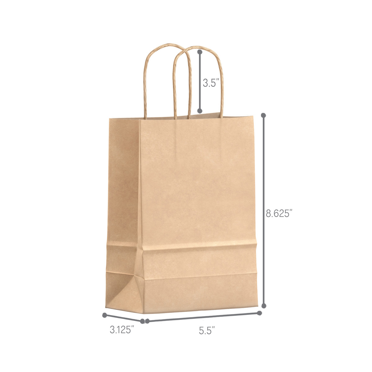 5.5 x 3.125 x 8.625in - Substitute Stock - 100gsm