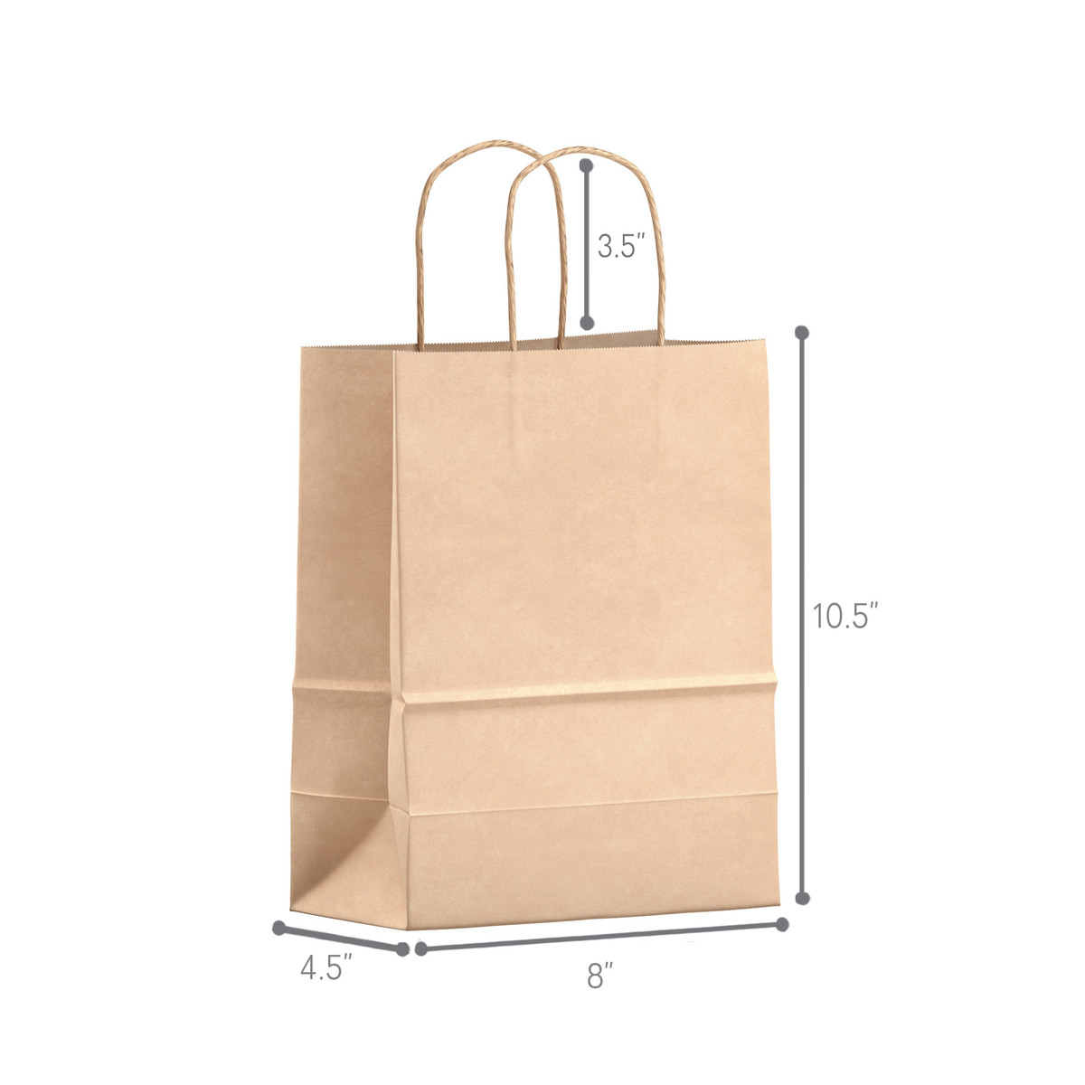 8 x 4.5 x 10.5in - Substitute Stock - 100gsm