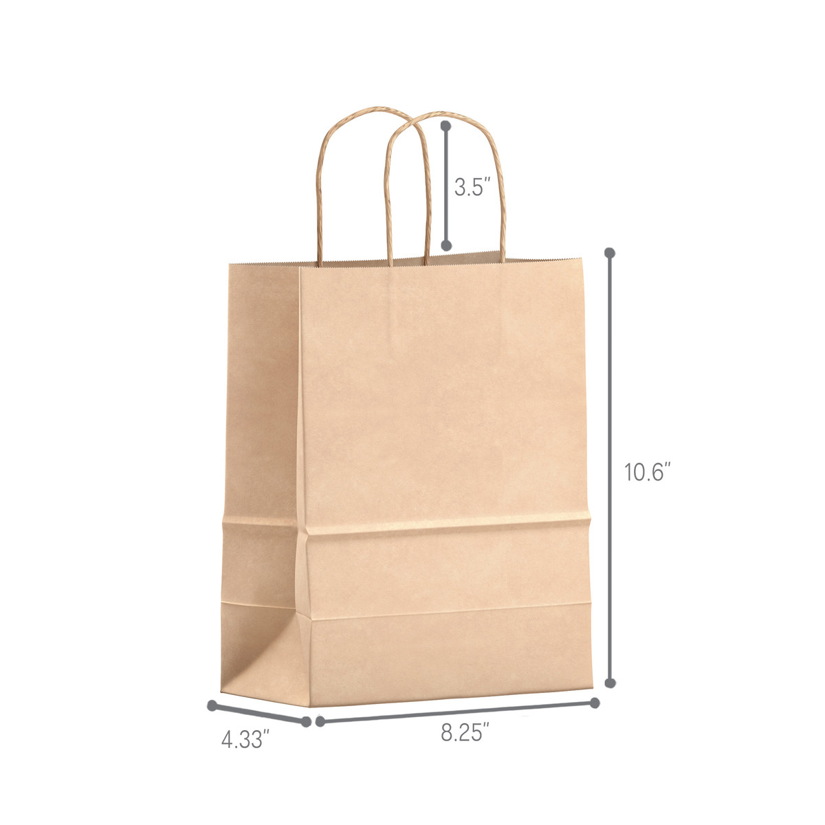 8,25 x 4,33 x 10,6 pouces.