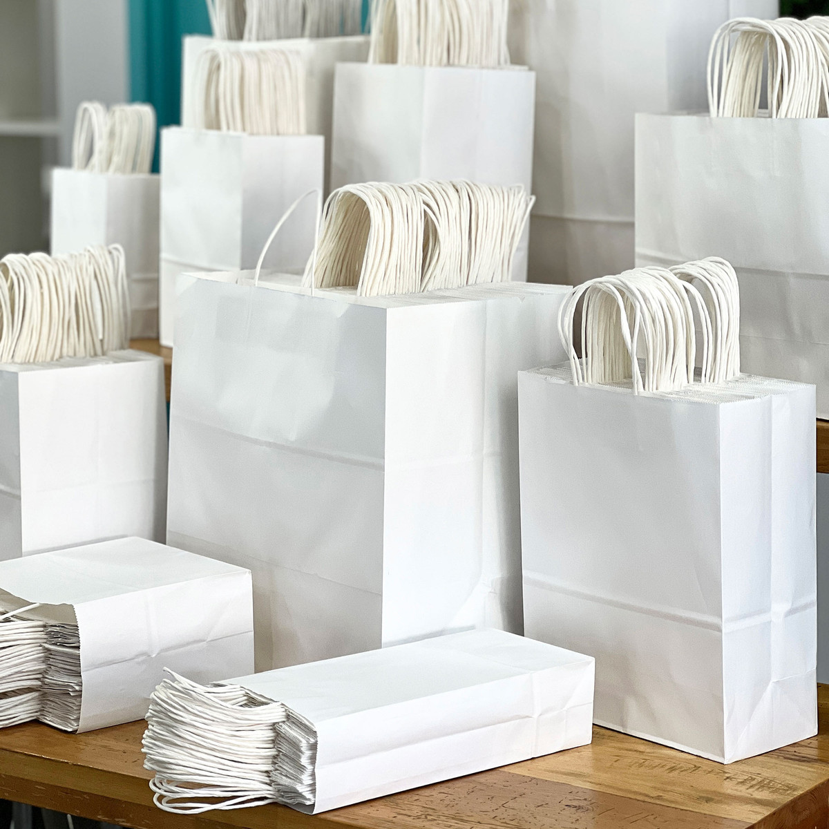 Image of White Paper Bags