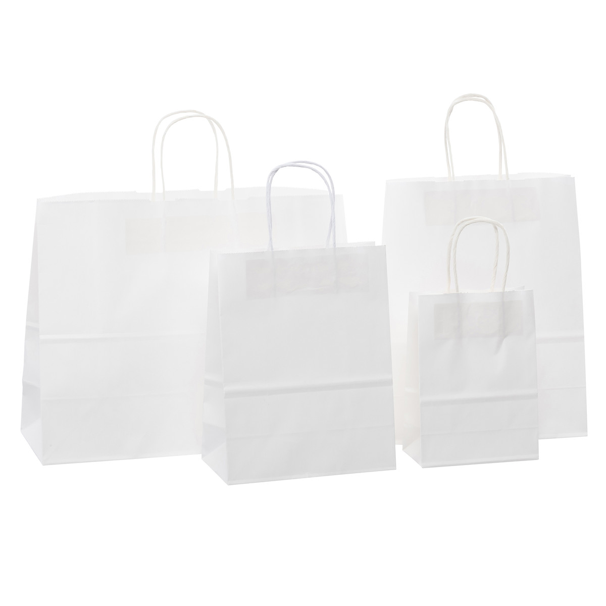 Image des sacs en papier blanc