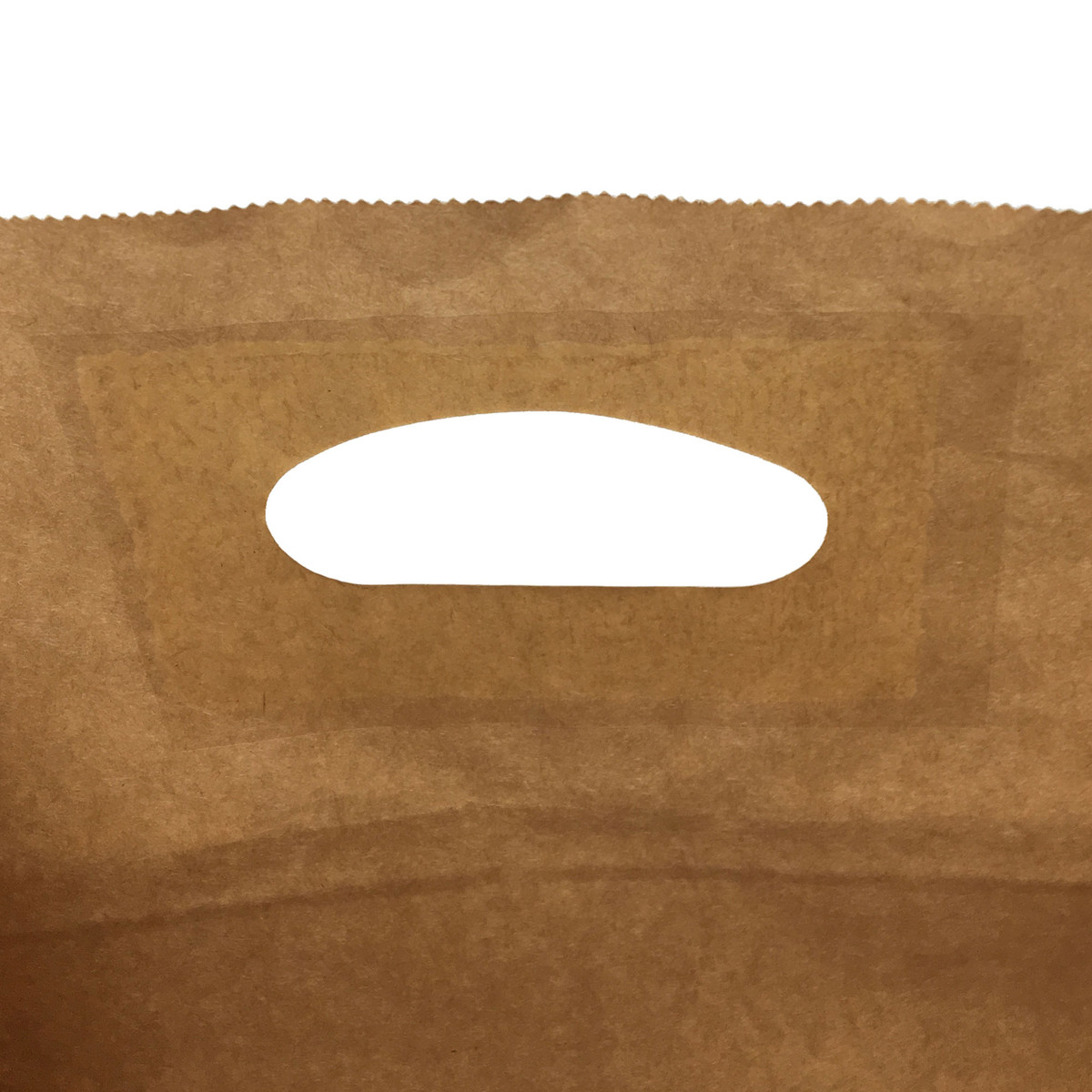Image of Kraft Paper Bags with Die Cut Handles