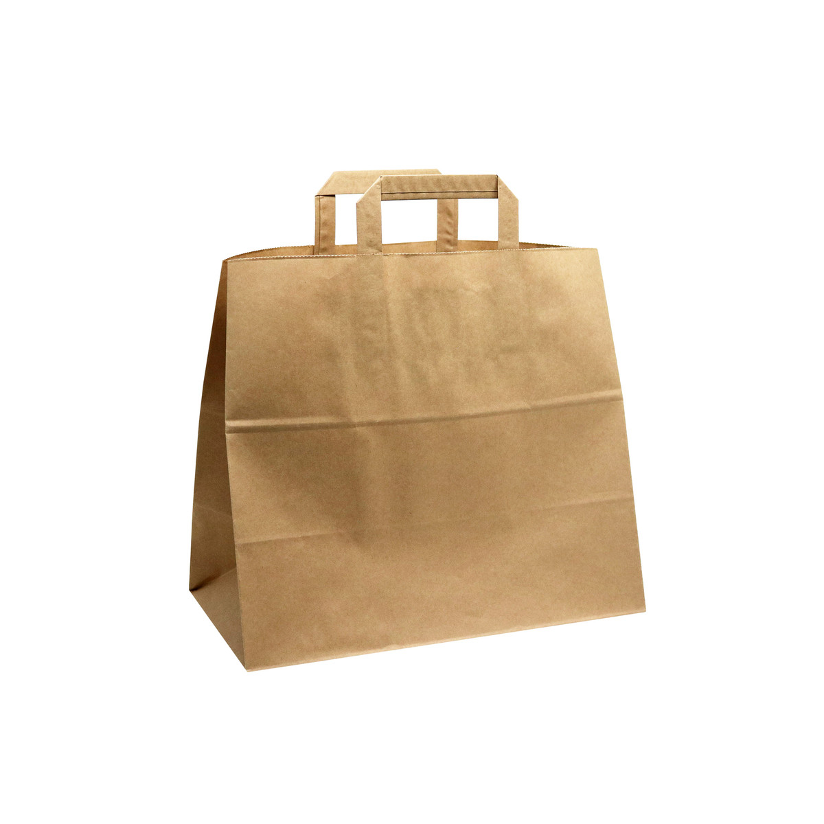 Image des sacs à provisions en papier avec poignées pliantes