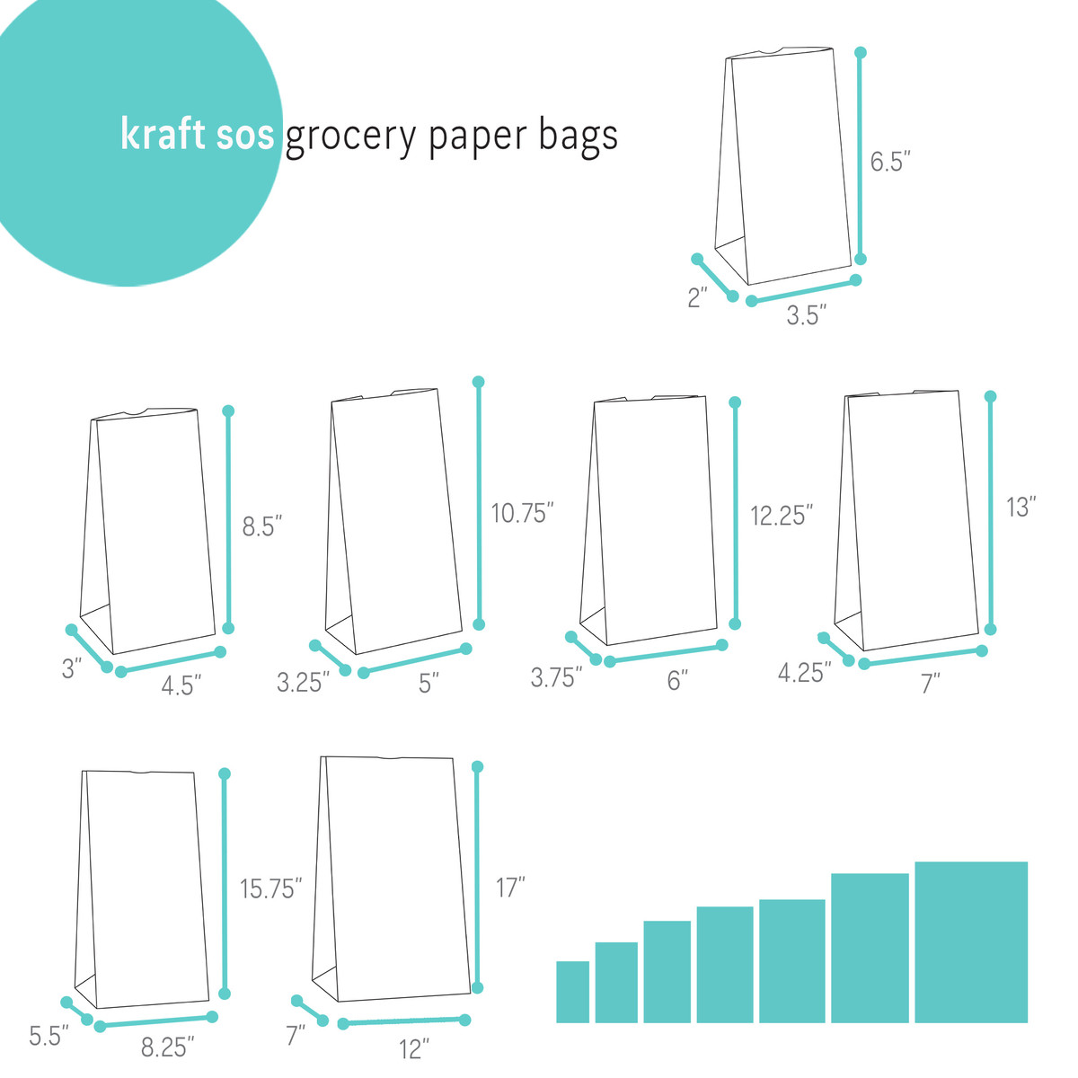 Image of Kraft SOS Grocery Paper Bags