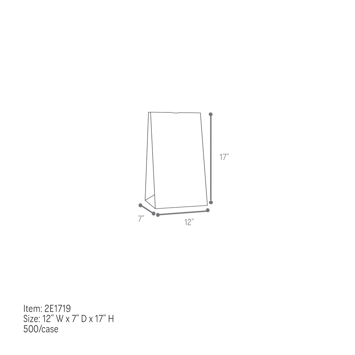 12 x 7 x 17in.