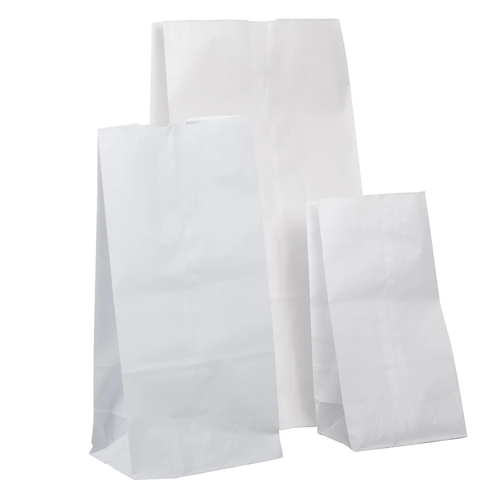 Image of White SOS Grocery Paper Bags