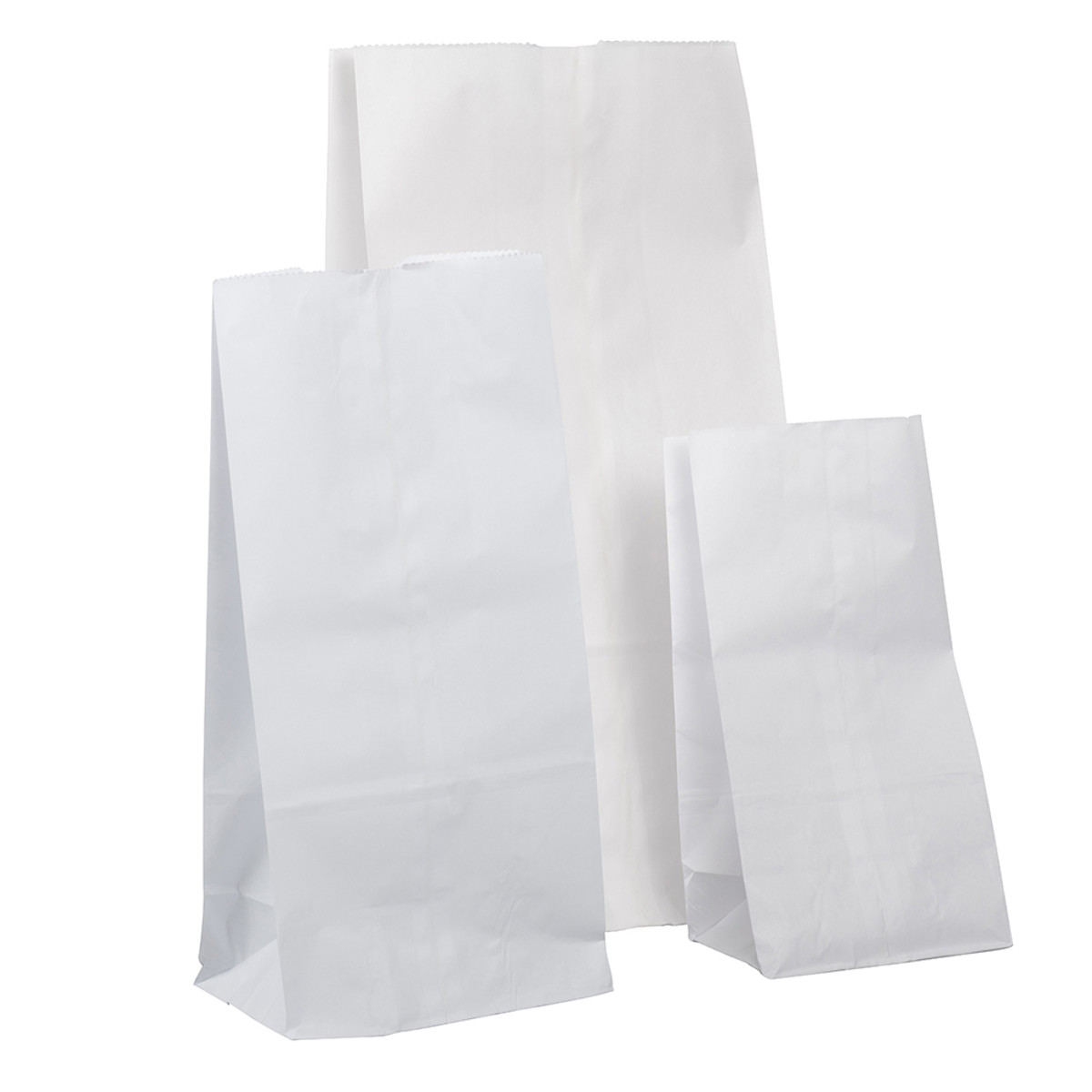 Image of White SOS Grocery Paper Bags Image of White SOS Grocery Paper Bags