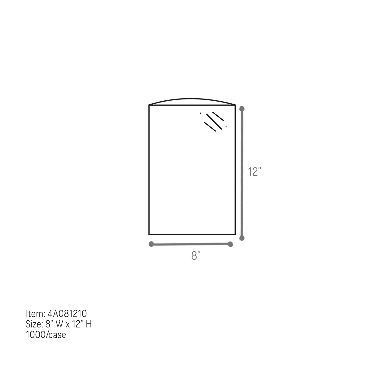 1 mil 8 x 12in.