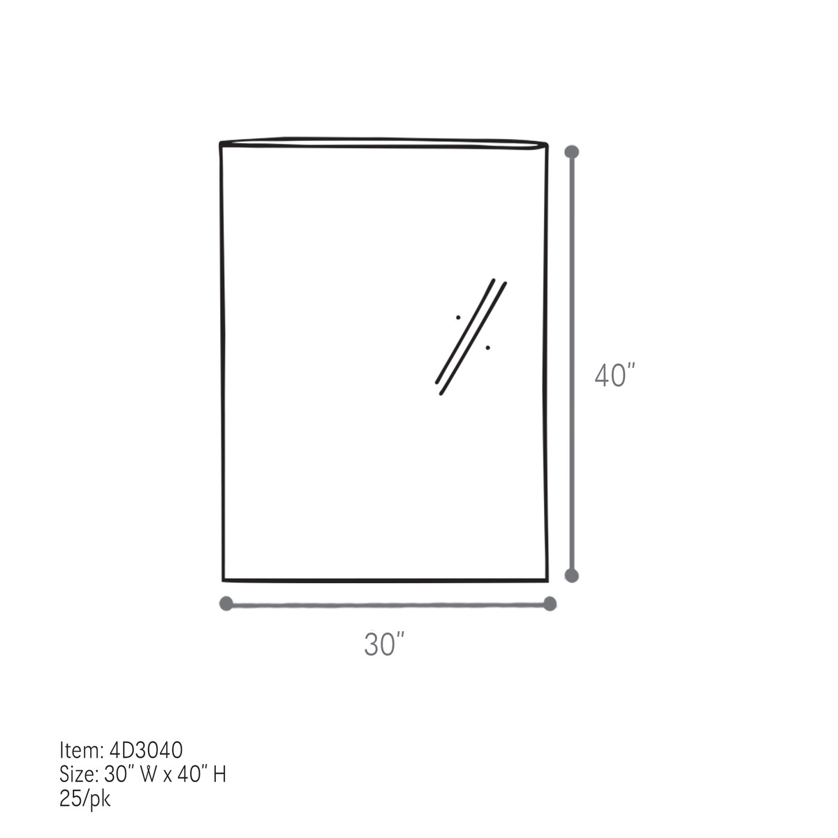 30 x 40in - Substitute Stock
