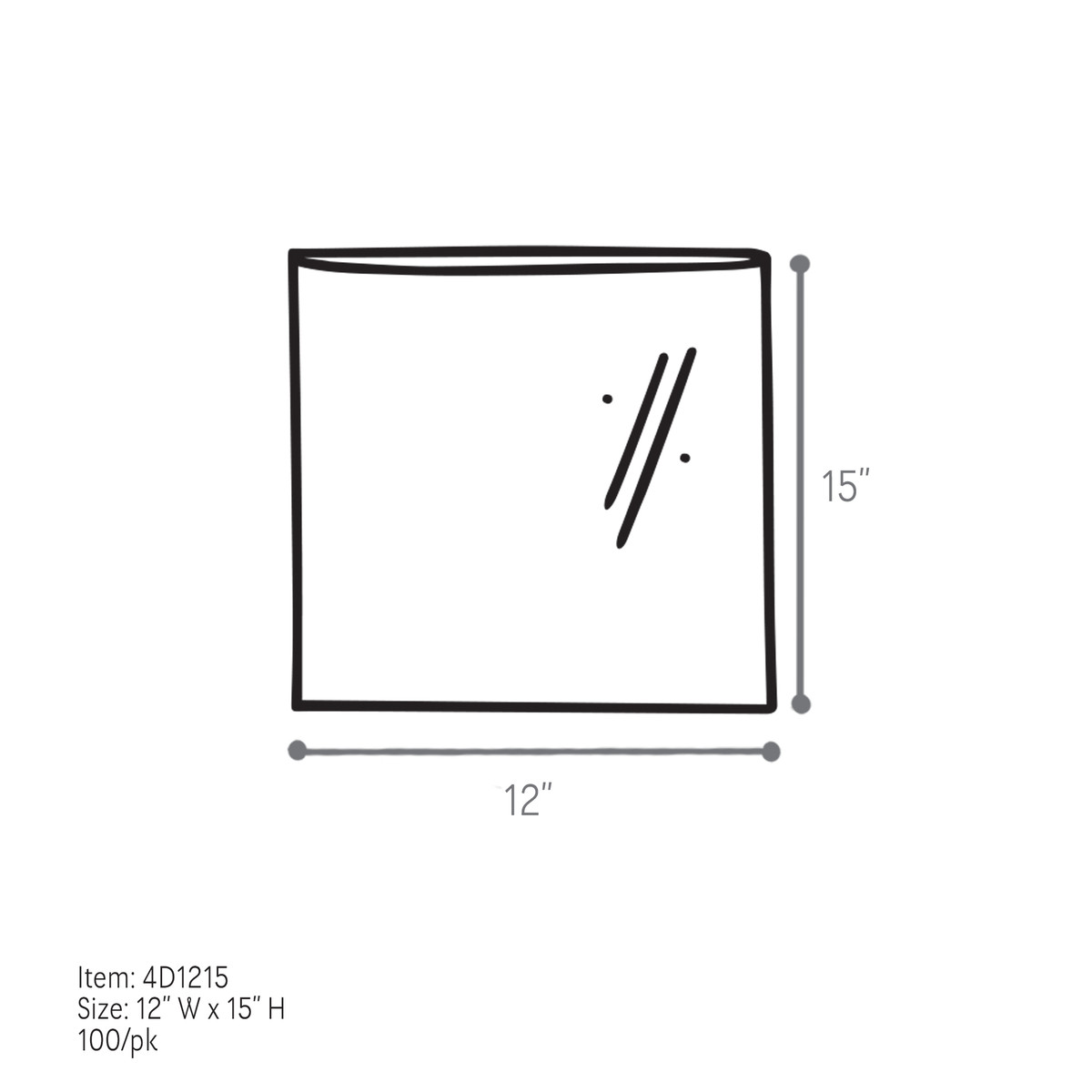12 x 15in.