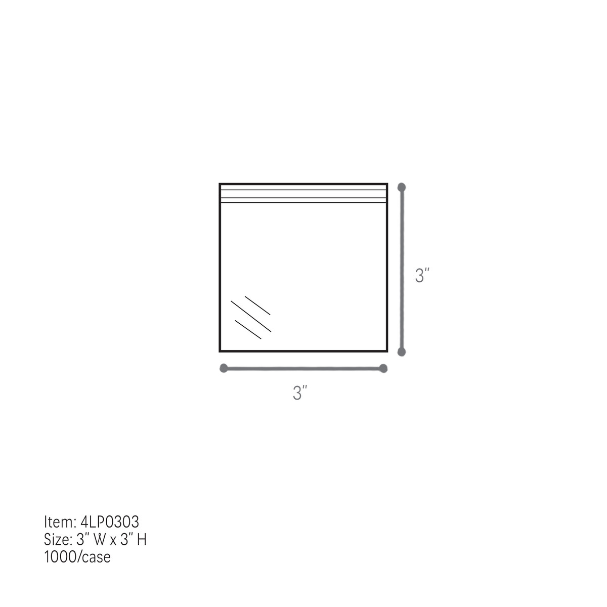 3 x 3in.