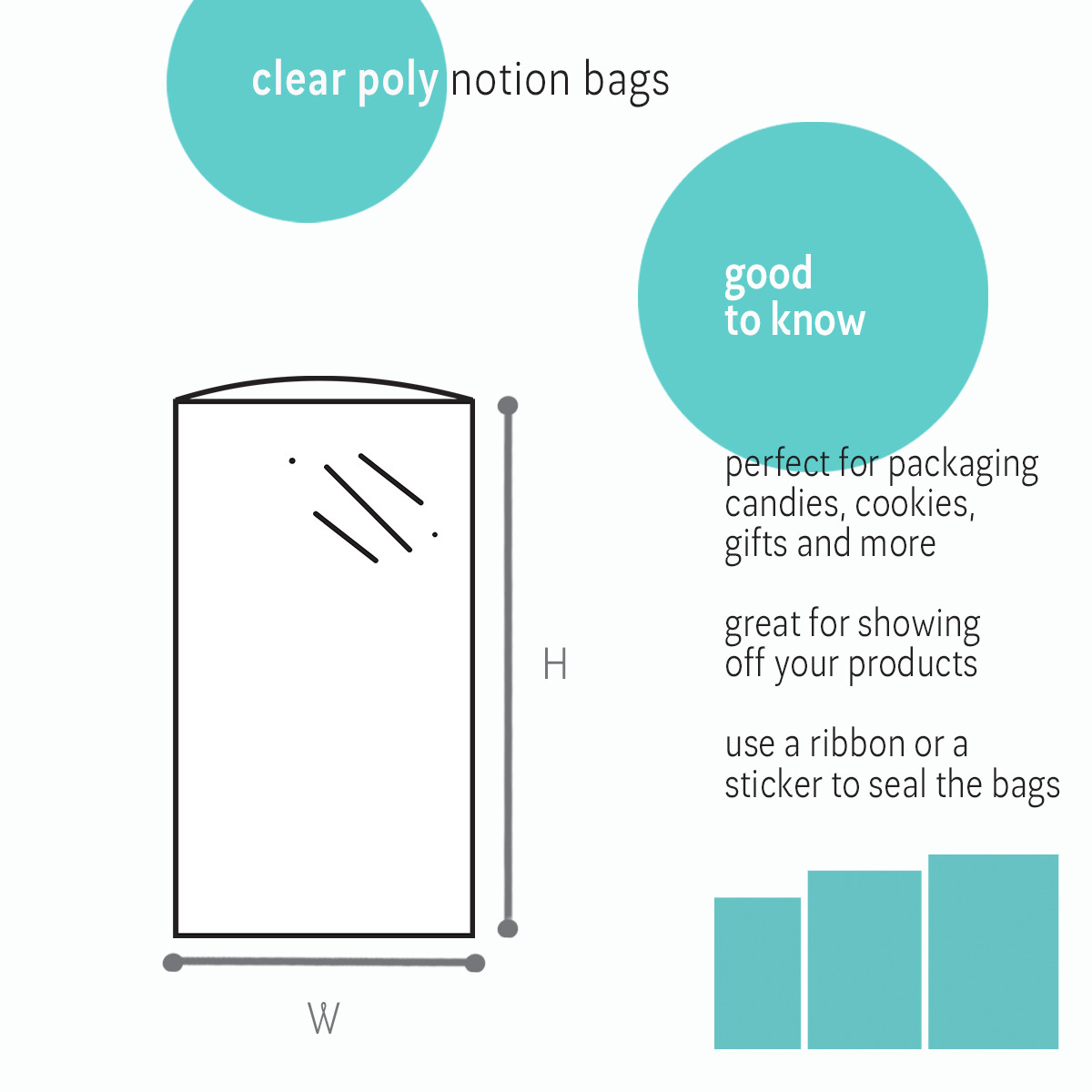 Image of Clear Poly Notion Bags