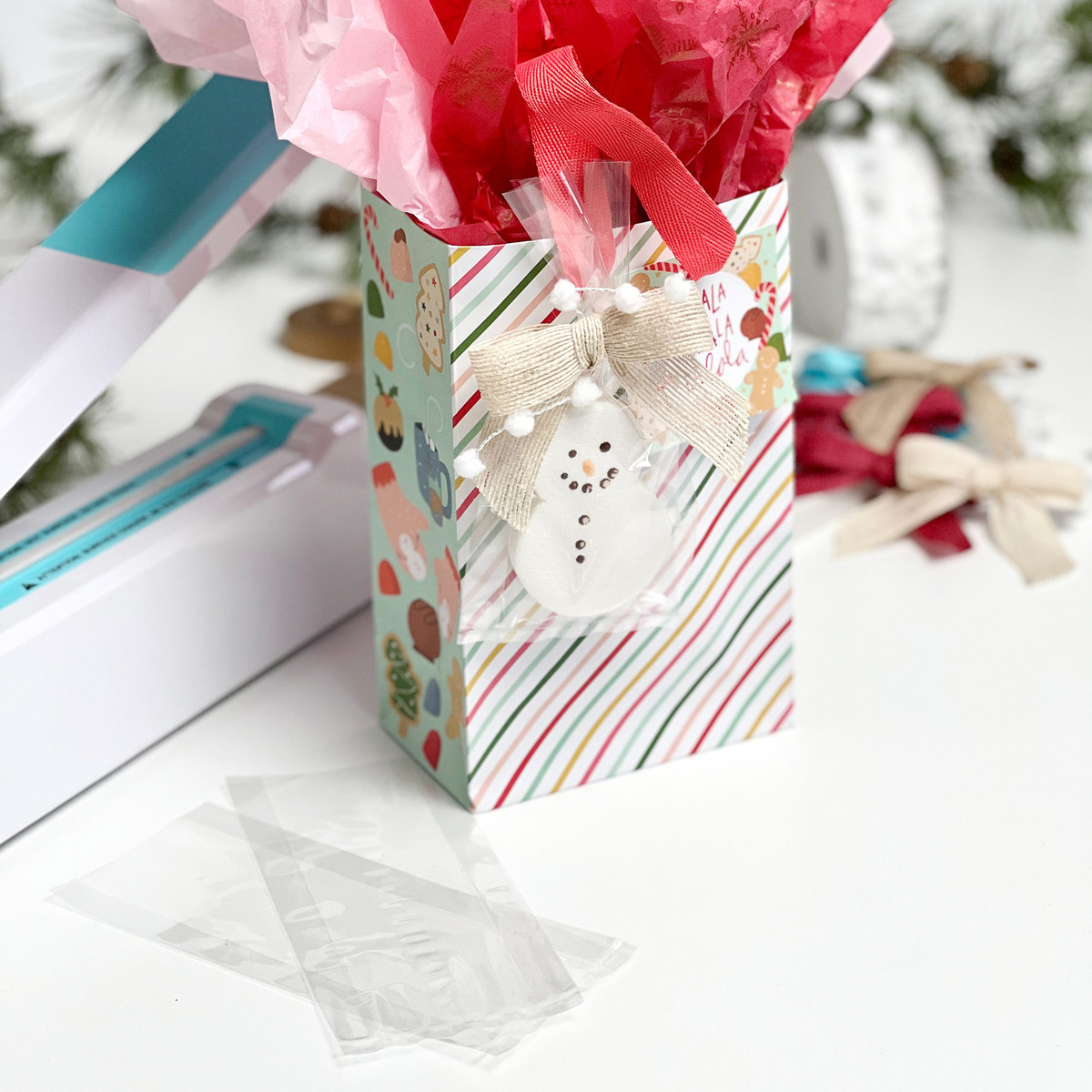 Image of Clear Poly Candy Bags with Side Gussets