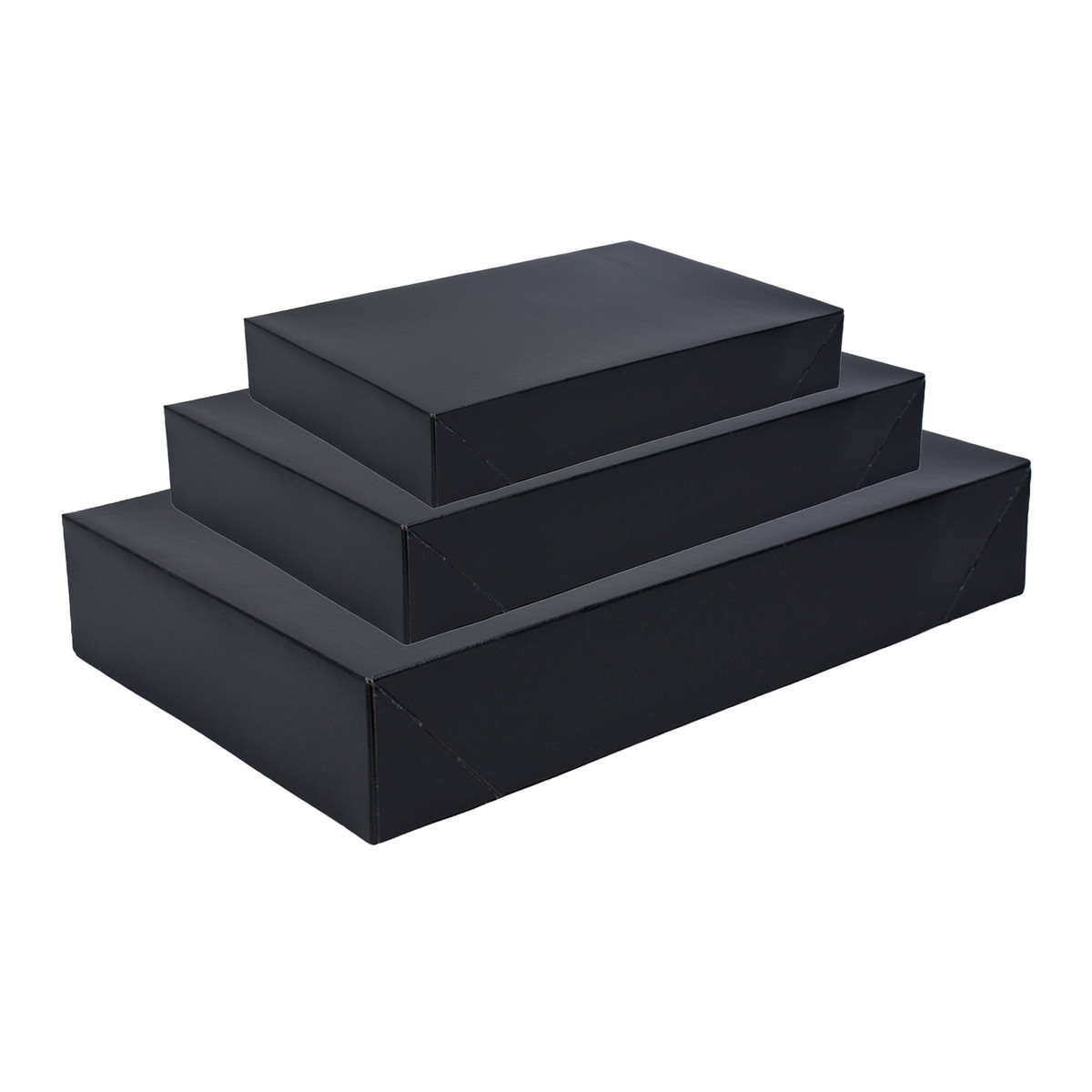 Image of Black Apparel Boxes