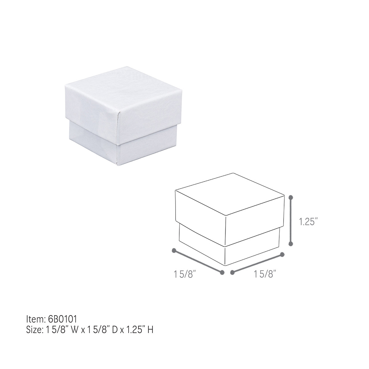 #1 Ring/Charm - White Swirl