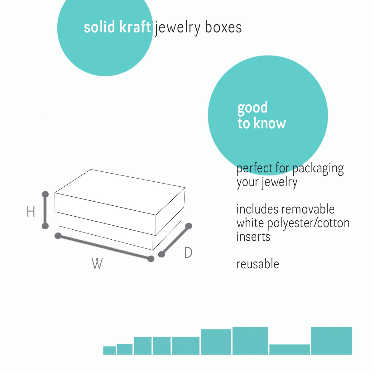 Image of Solid Kraft Jewelry Boxes